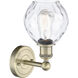 Waverly 1 Light 6 inch Antique Brass and Clear Sconce Wall Light