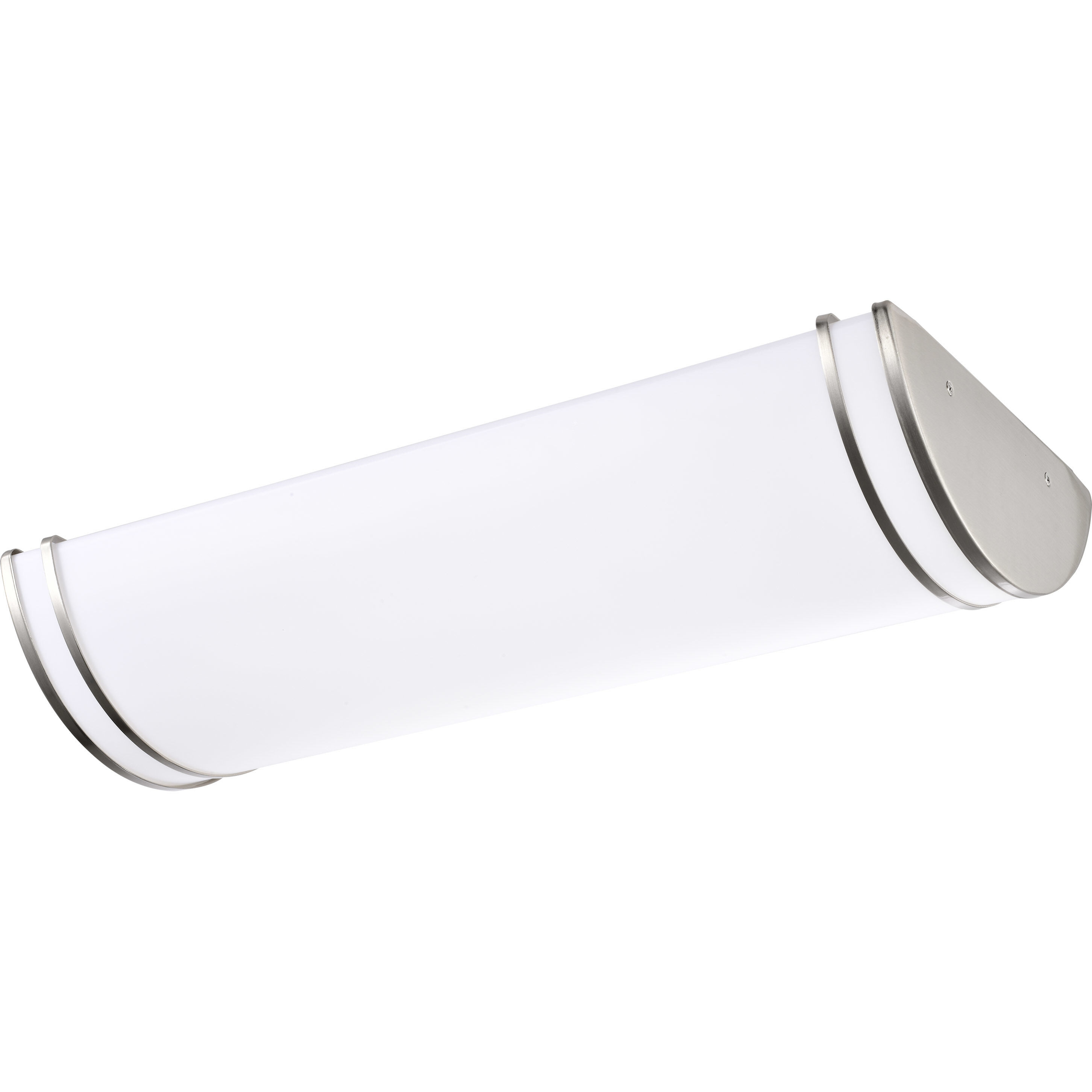 Glamour LED 12 inch Brushed Nickel Linear Flush Ceiling Light