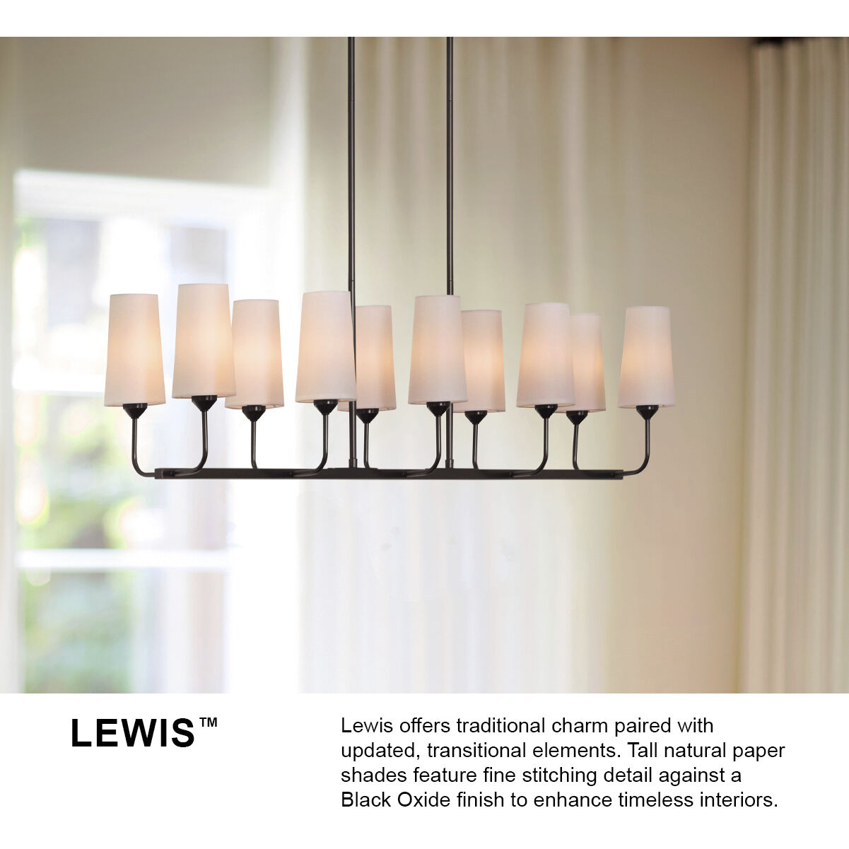 Lewis 28.75 inch Heritage Brass Indoor Chandelier Ceiling Light