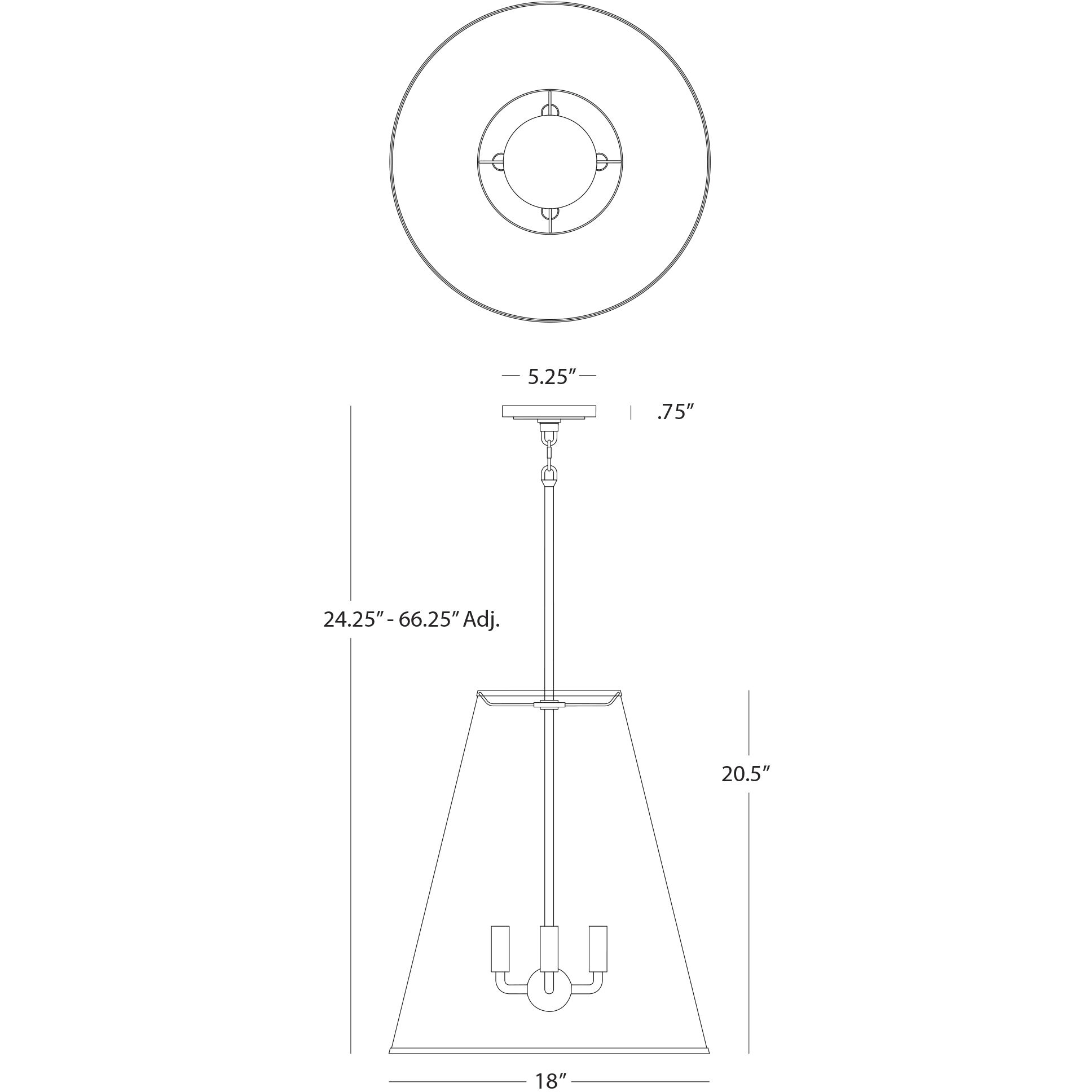 Chrissy 4 Light 18 inch Modern Brass Island Pendant Ceiling Light in Matte Midnight Blue With Matte Gold