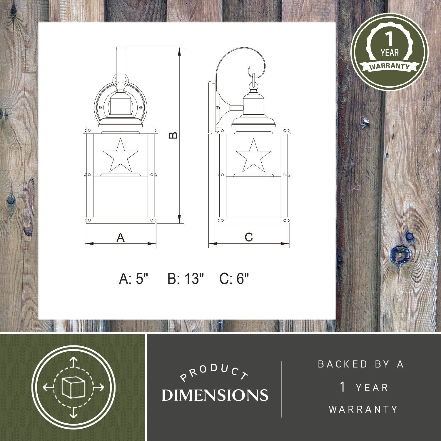 Ranger LED 13 inch Burnished Bronze Outdoor Wall