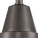 Franklin Restoration Halophane 1 Light 9 inch Oil Rubbed Bronze Flush Mount Ceiling Light in Clear Halophane Glass