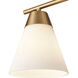 Vivica Vanity Light Wall Light in Brushed Gold