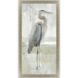 Majestic Blue Heron Neutral and Blue and Gray and Green Framed Art