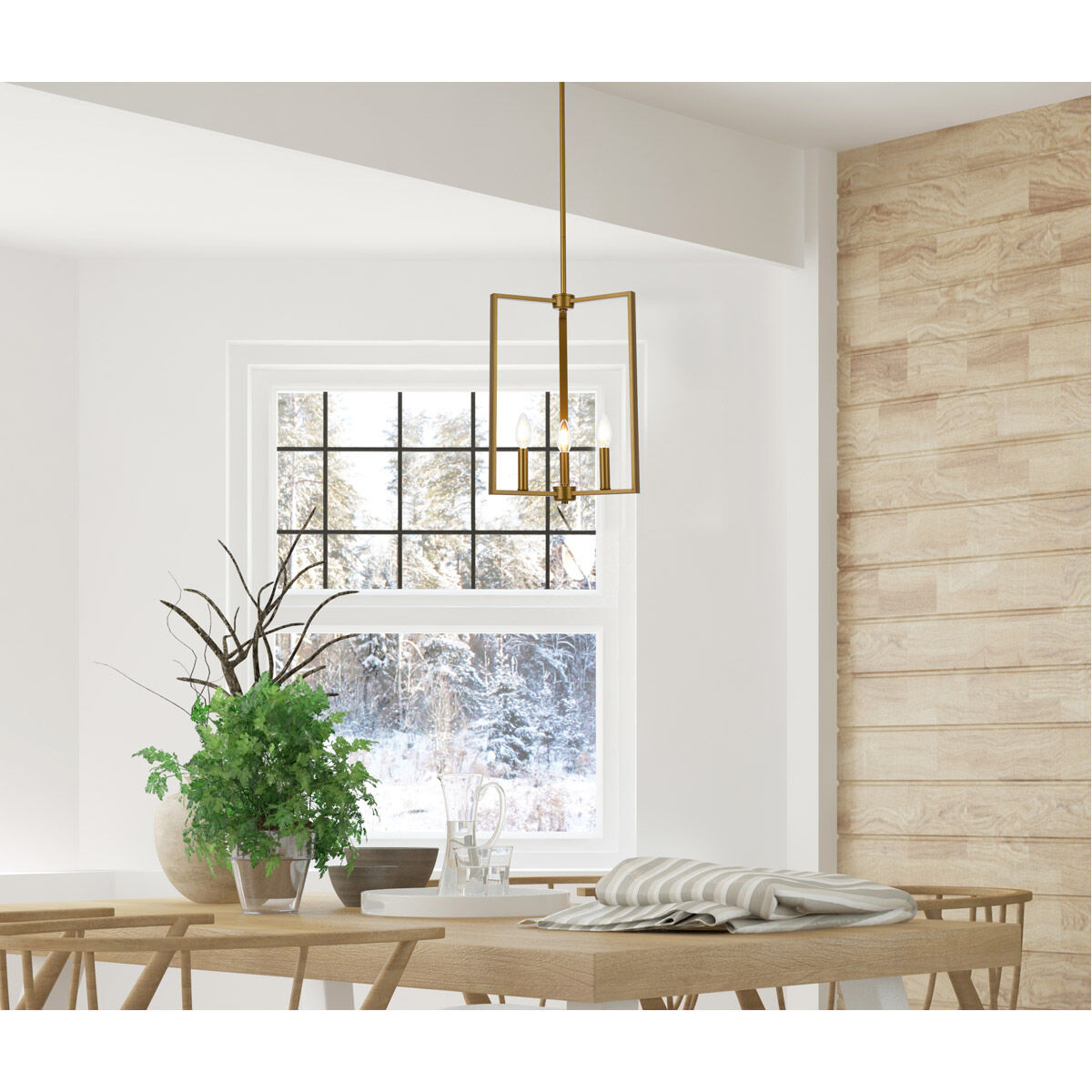 Vino 3 Light 14 inch Brass Pendant Ceiling Light