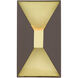 Lexford 2 Light 7 inch Bronze ADA ADA Sconce Wall Light