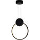 Pulley LED 12 inch Black Mini Pendant Ceiling Light