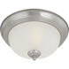 Harmony 1 Light 12 inch Brushed Nickel Flush Mount Ceiling Light