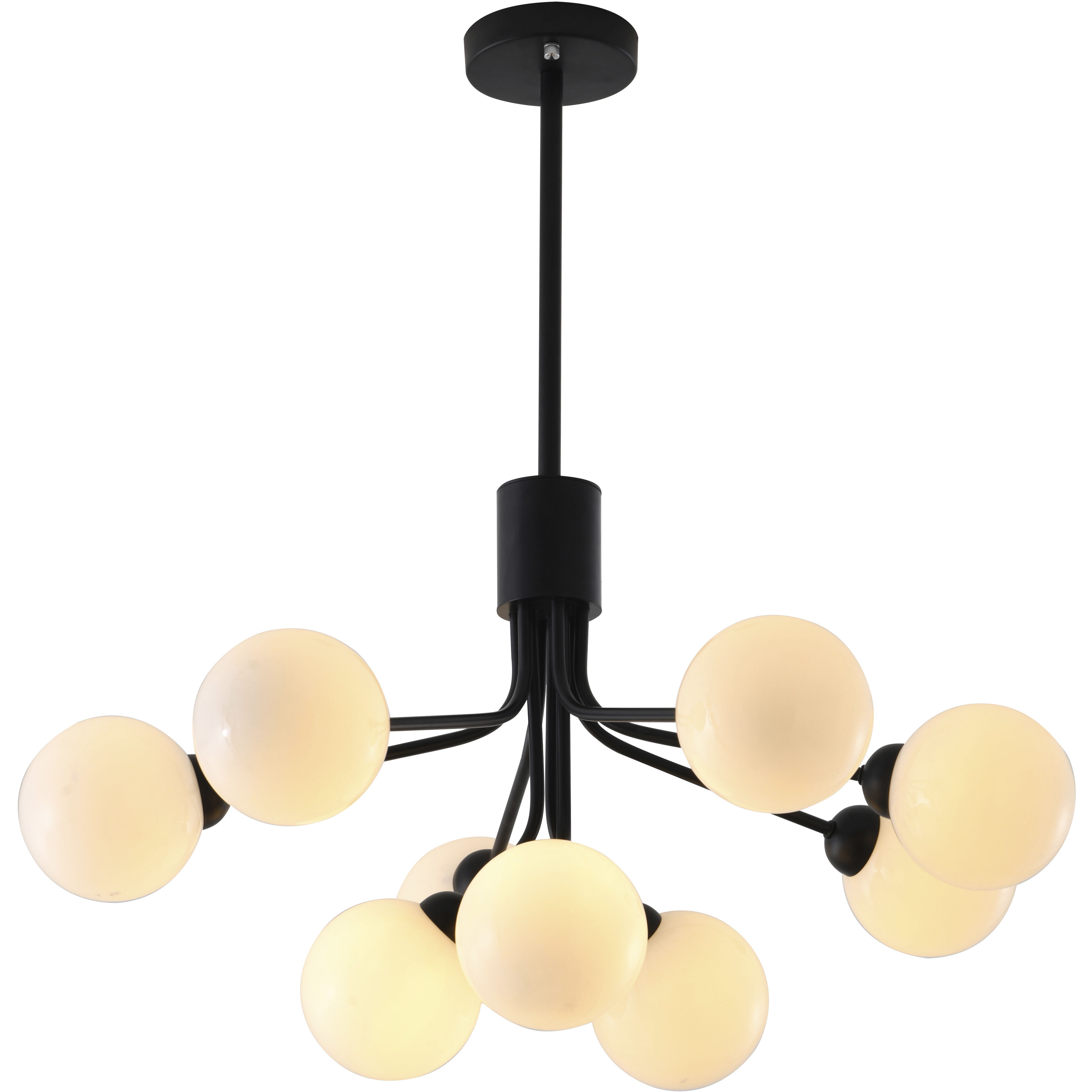Canada 9 Light 23.6 inch Black Chandelier Ceiling Light