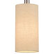 Allure 1 Light 6 inch Brushed Nickel Mini Pendant Ceiling Light