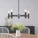 Copenhagen 5 Light 25 inch Scandinavian Gray Chandelier Ceiling Light