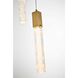 Aurora 3 Light 16 inch Satin Gold Chandelier Ceiling Light