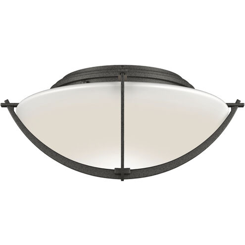 Compass 2 Light 15.7 inch Natural Iron Flush Mount Ceiling Light