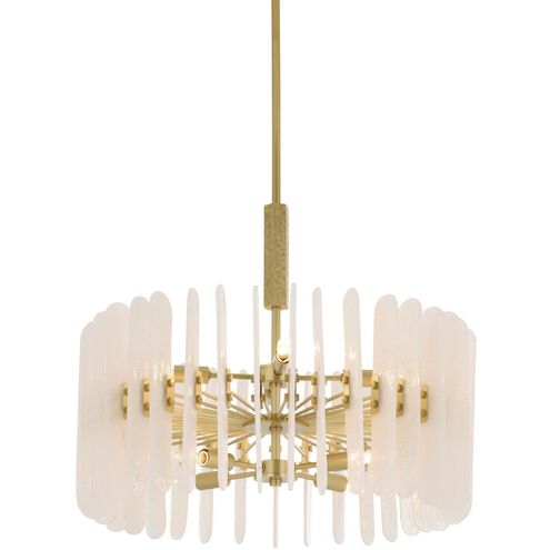 Klaus 8 Light 25.5 inch Antique Brass Chandelier Ceiling Light
