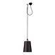Hooked 1.0 LED 8.27 inch Graphite / Brass Pendant Ceiling Light