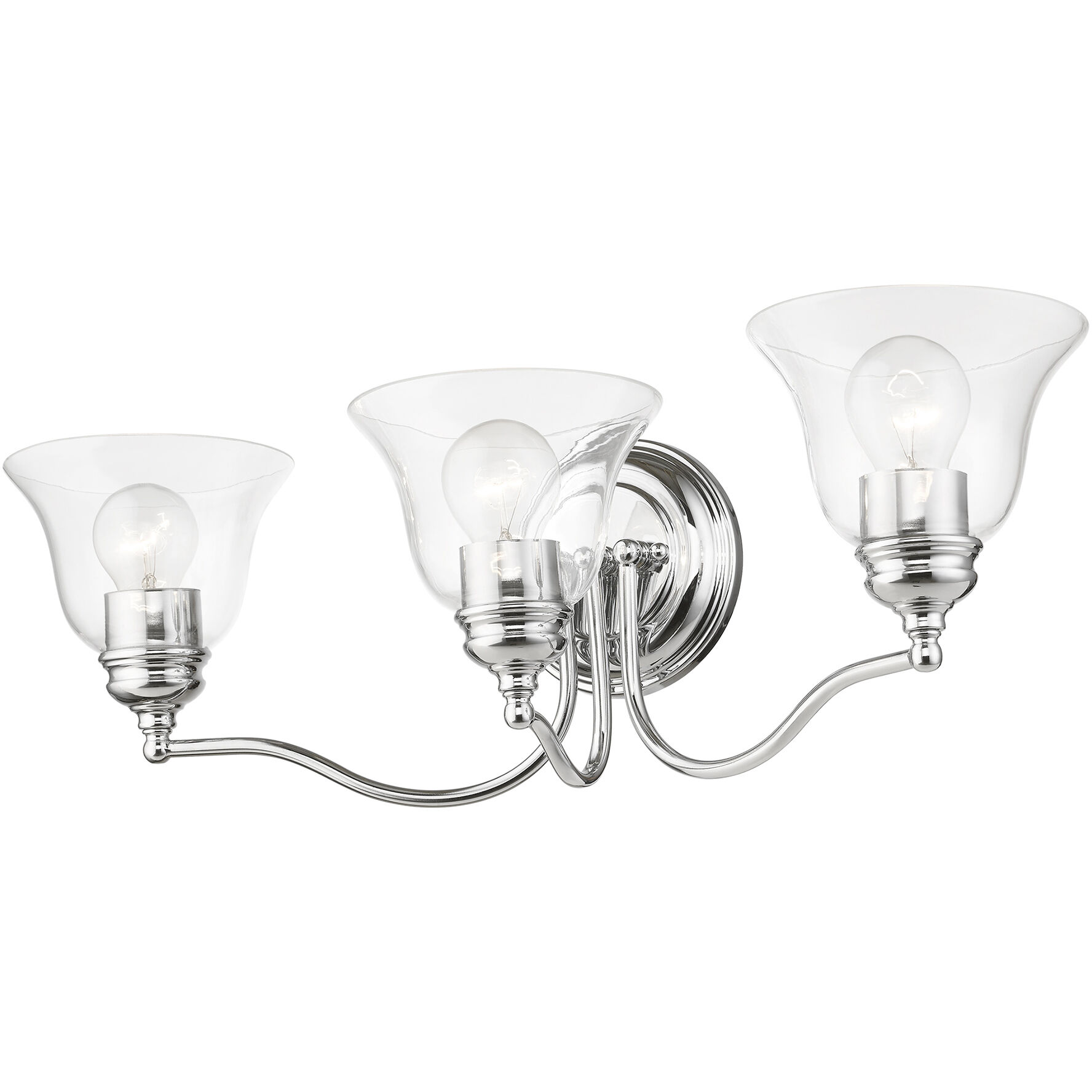 Moreland 3 Light 24 inch Polished Chrome Vanity Sconce Wall Light