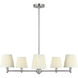 Vilera LED 33.25 inch Brushed Nickel Chandelier Ceiling Light