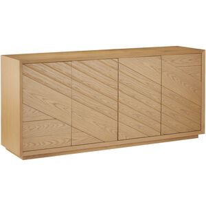 Margot 84 inch Light Oak/Beige Credenza