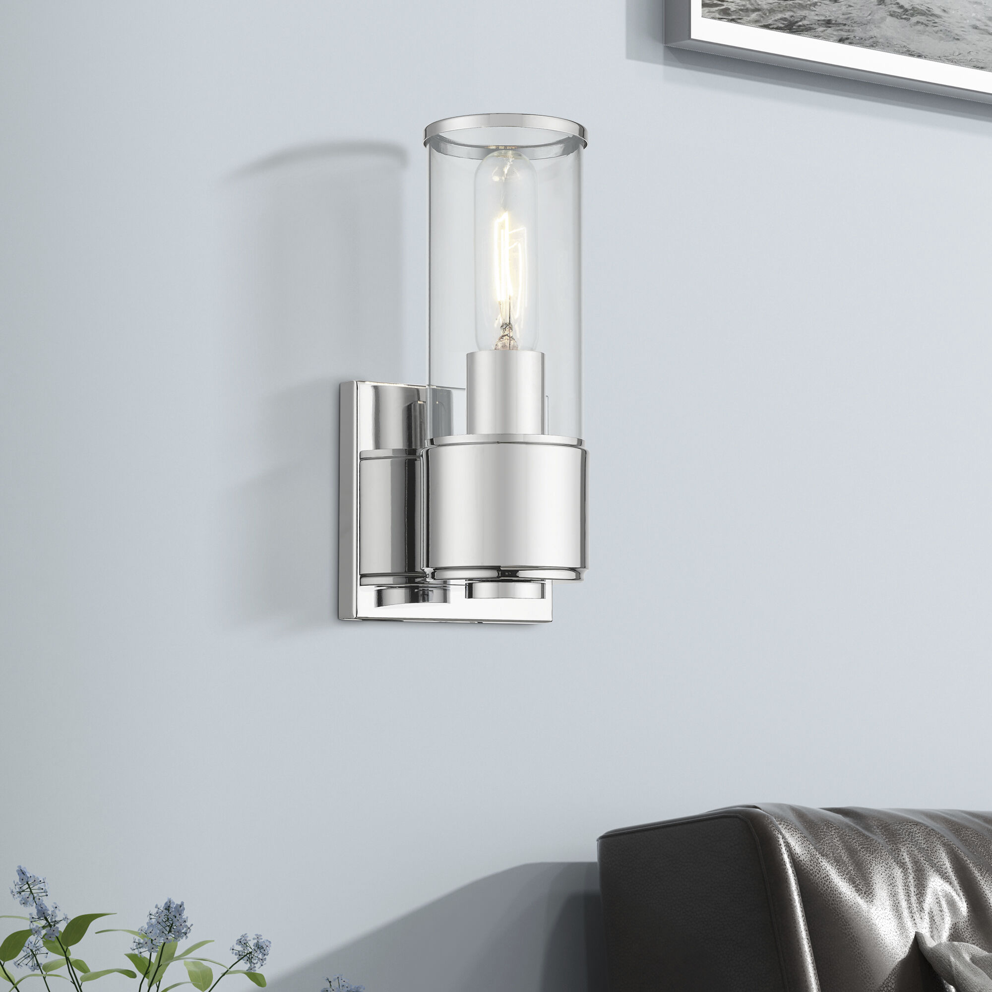 Quincy 1 Light 4.75 inch Polished Chrome ADA Wall Sconce Wall Light