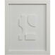 Ispra Matte White Wall Decor, Set of 4