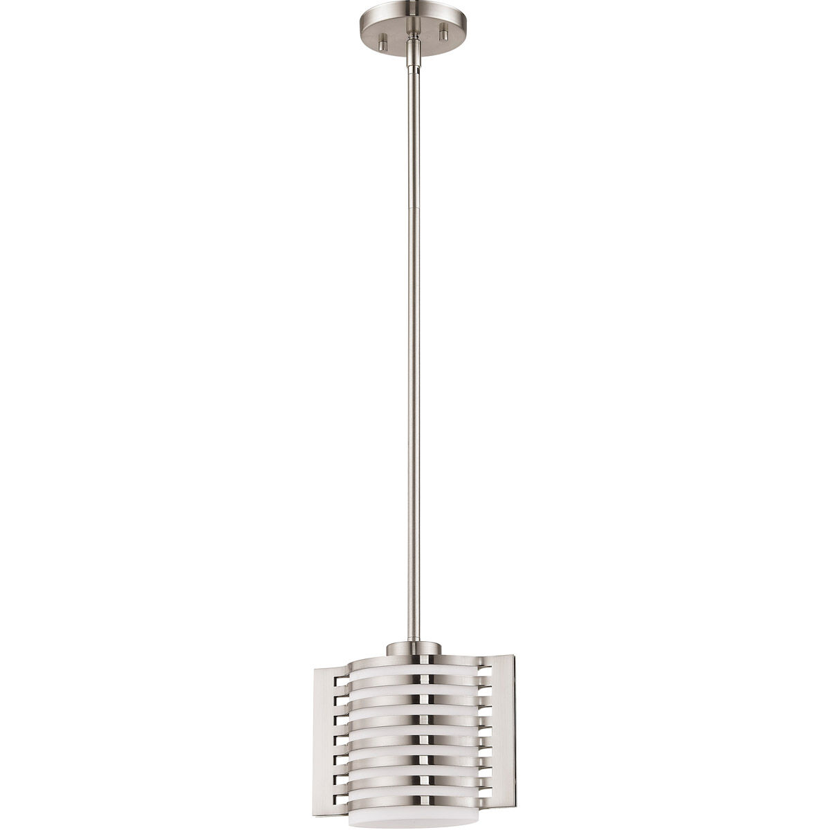 Hilliard 1 Light 5 inch Brushed Nickel Mini Pendant Ceiling Light