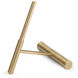 Spyder 26.5 X 14 inch Natural Brass Side Table