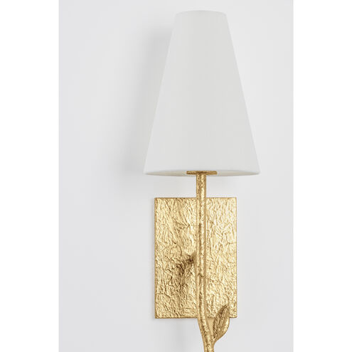 Elwyn 1 Light 6 inch Vintage Gold Leaf Wall Sconce Wall Light