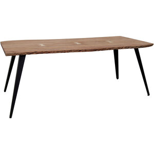 Ramirez 71 X 35 inch Natural and Black Dining Table
