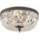 Westbury 3 Light 12 inch English Bronze Flush Ceiling Light in Clear Spectra
