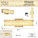 Divinely LED 3 inch Celeste Brass ADA Wall Sconce Wall Light