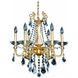 Barret 6 Light 23 inch French Gold - 24K Chandelier Ceiling Light in Firenze Clear