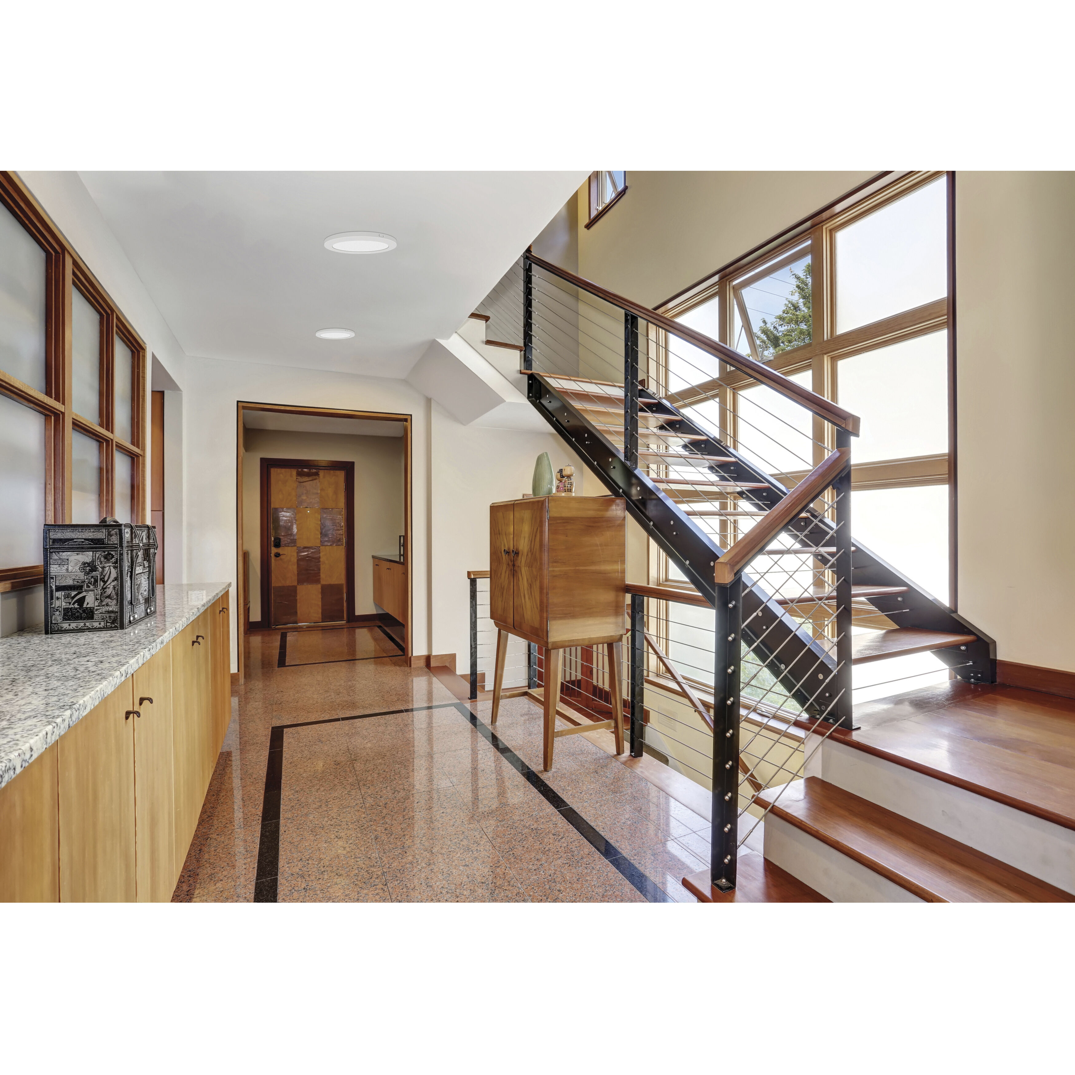 ModPLUS LED 7 inch White Flush Mount Ceiling Light, Round