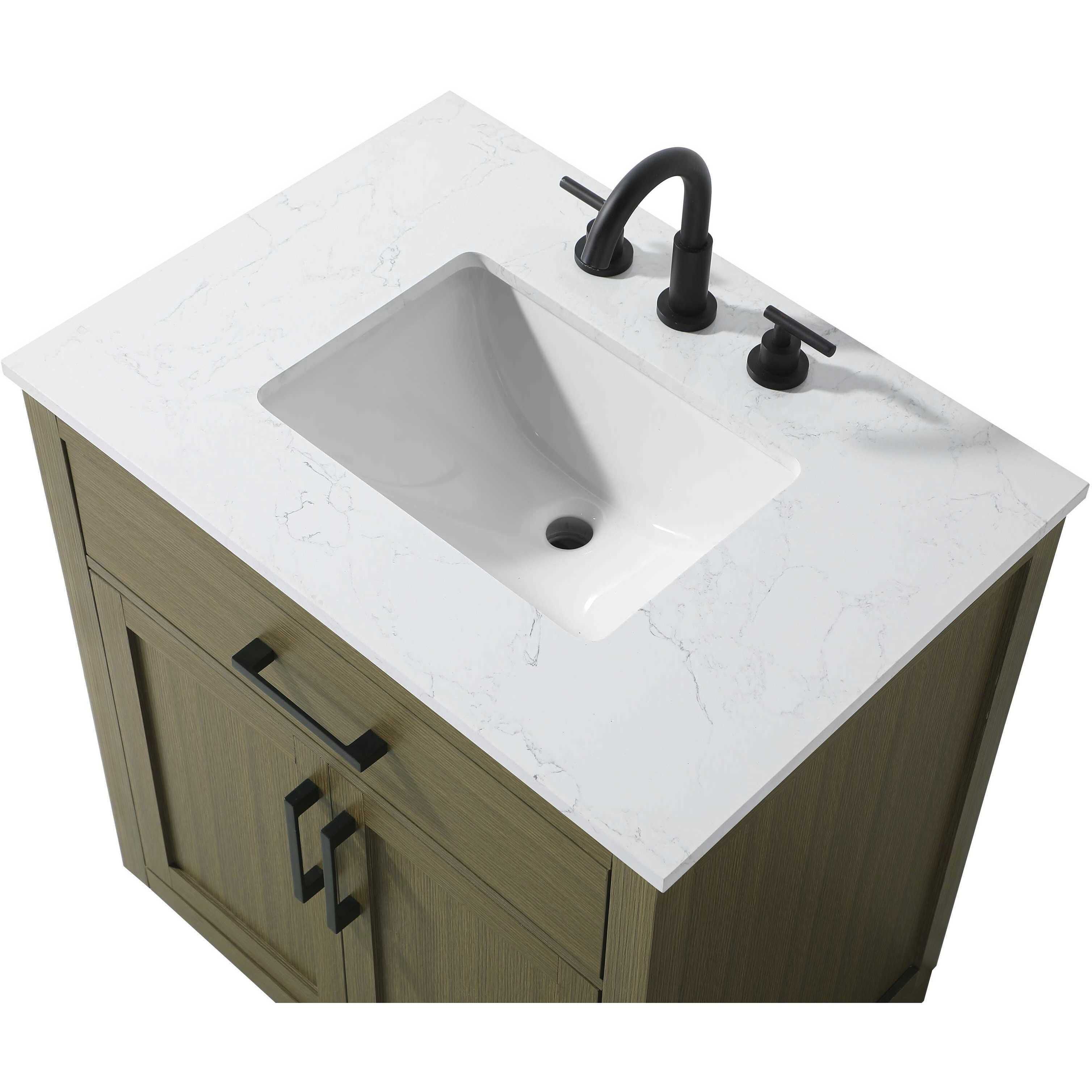 Alden 30 X 35 inch Chestnut Brown Bathroom Vanity Cabinet