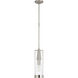 Thomas O'Brien Calix 1 Light 5.75 inch Polished Nickel Pendant Ceiling Light in Clear Glass, Small