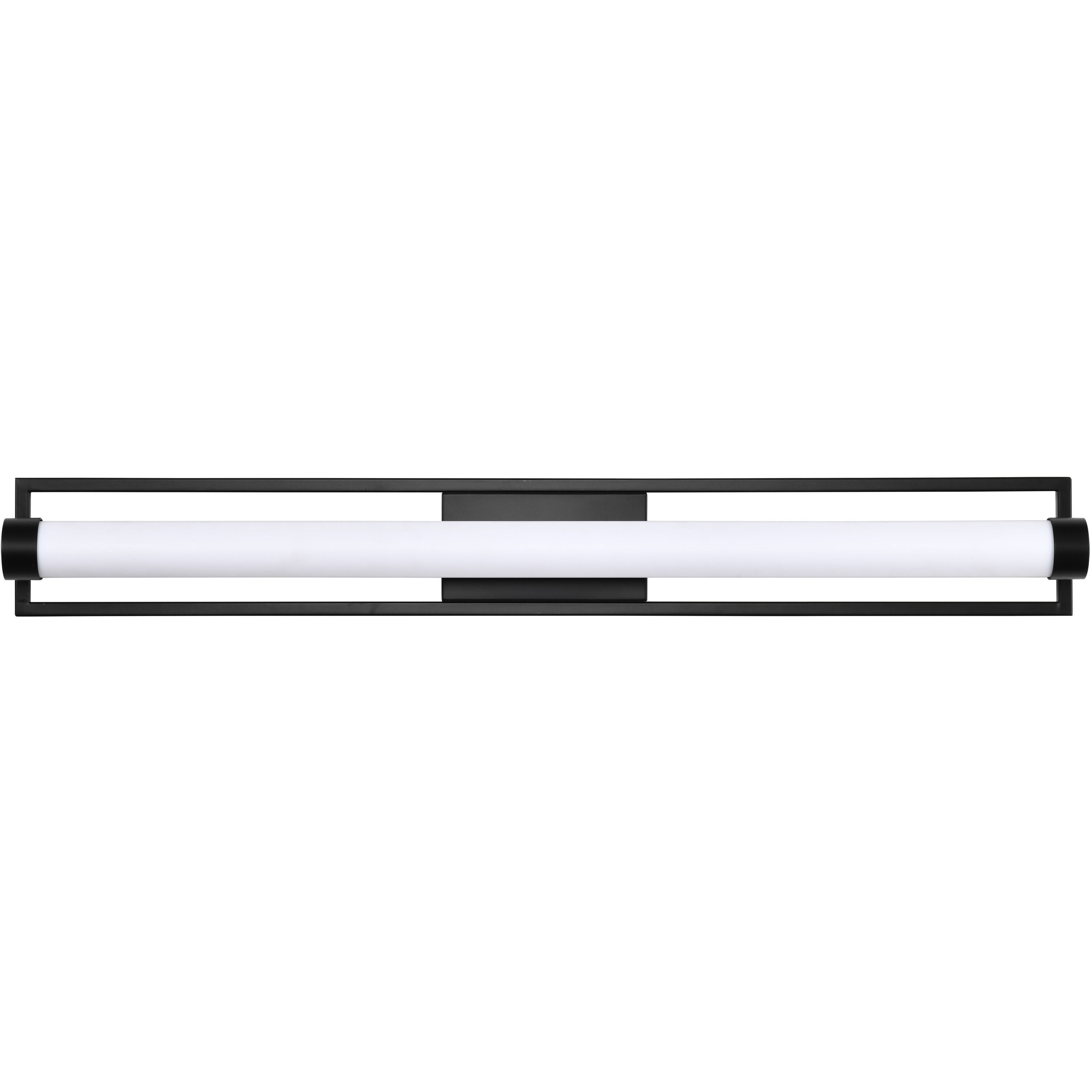 Canal LED 36 inch Matte Black Bath Vanity Light Wall Light