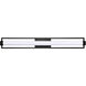 Canal LED 36 inch Matte Black Bath Vanity Light Wall Light