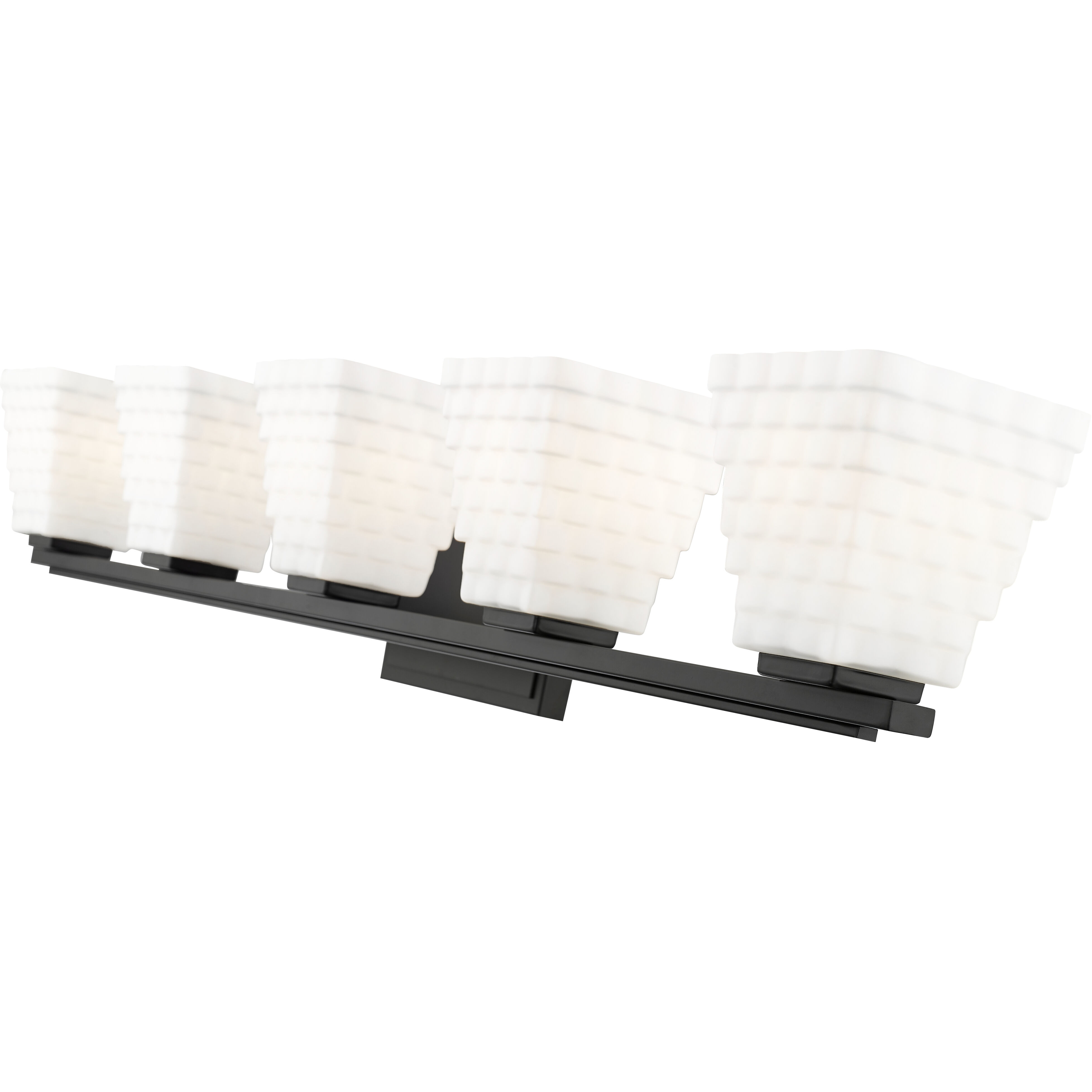 Annalise 5 Light 42 inch Matte Black Vanity Wall Light