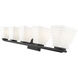 Annalise 5 Light 42 inch Matte Black Vanity Wall Light