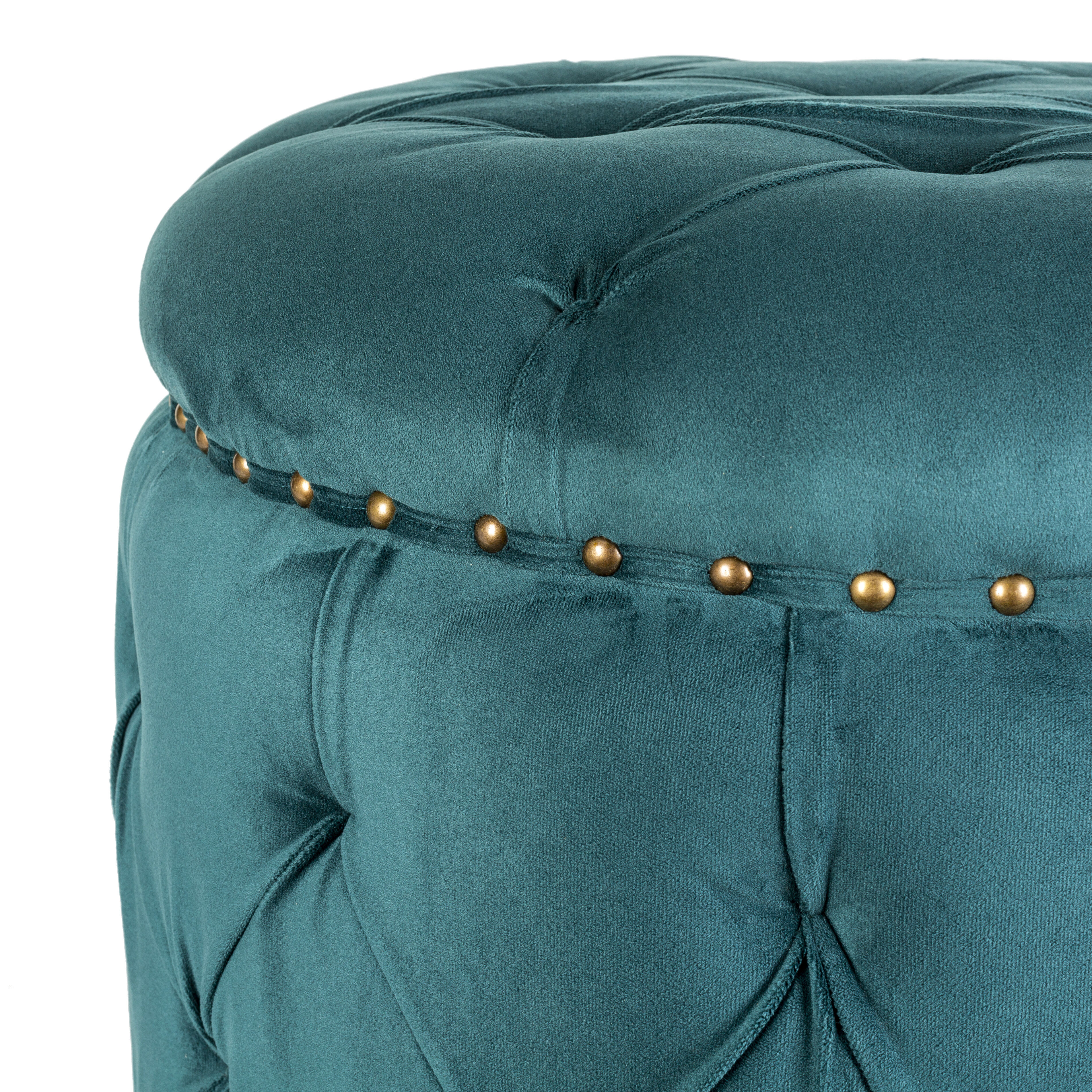 Amana 18.5 inch Deep Teal Ottoman