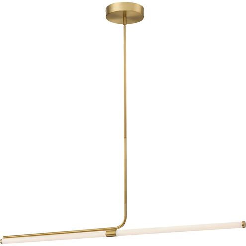 Corvette LED 48 inch Aged Brass Horizontal Pendant Ceiling Light