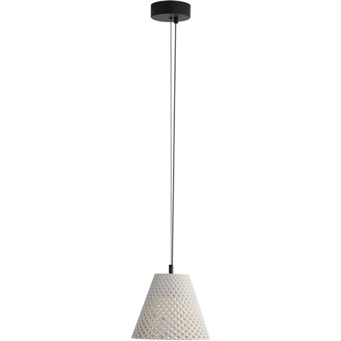 Clarus LED 10 inch White Sandstone Cement Pendant Ceiling Light