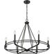 Jody 6 Light 32.5 inch Matte Black Chandelier Ceiling Light