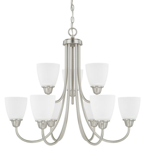 Trenton 9 Light 28 inch Brushed Nickel Chandelier Ceiling Light