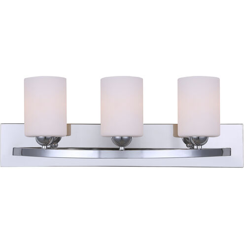 Madison 3 Light 24 inch Chrome Vanity Light Wall Light