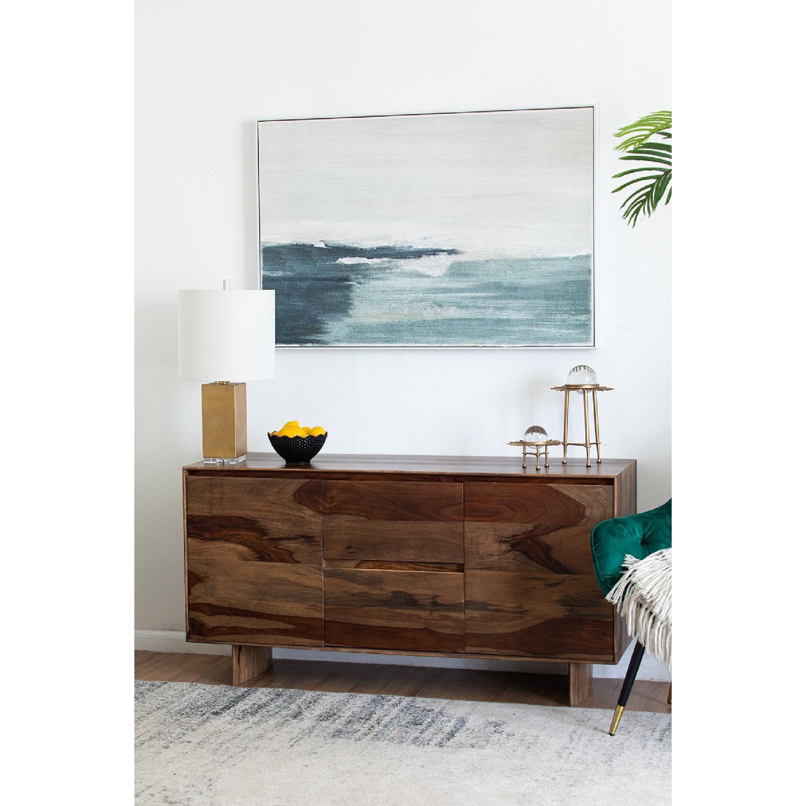 Abstract Blue/White Wall Art