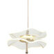 Butterfly LED 8 inch Black and Gold Pendant Ceiling Light