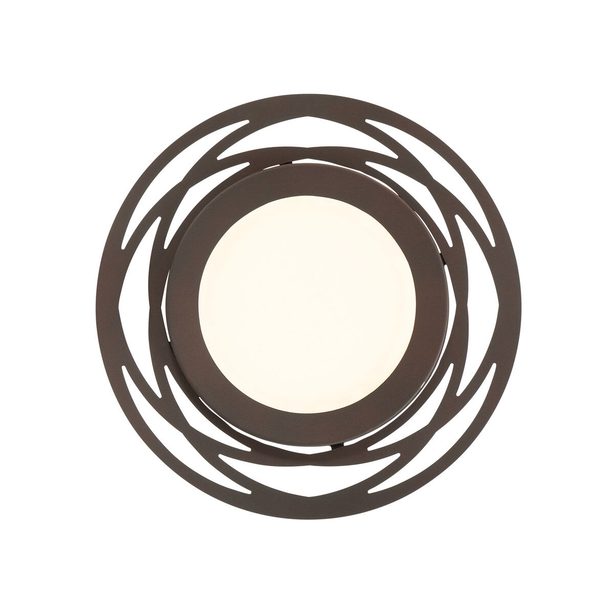 Edge Lit LED 12 inch Satin Bronze Flushmount Ceiling Light