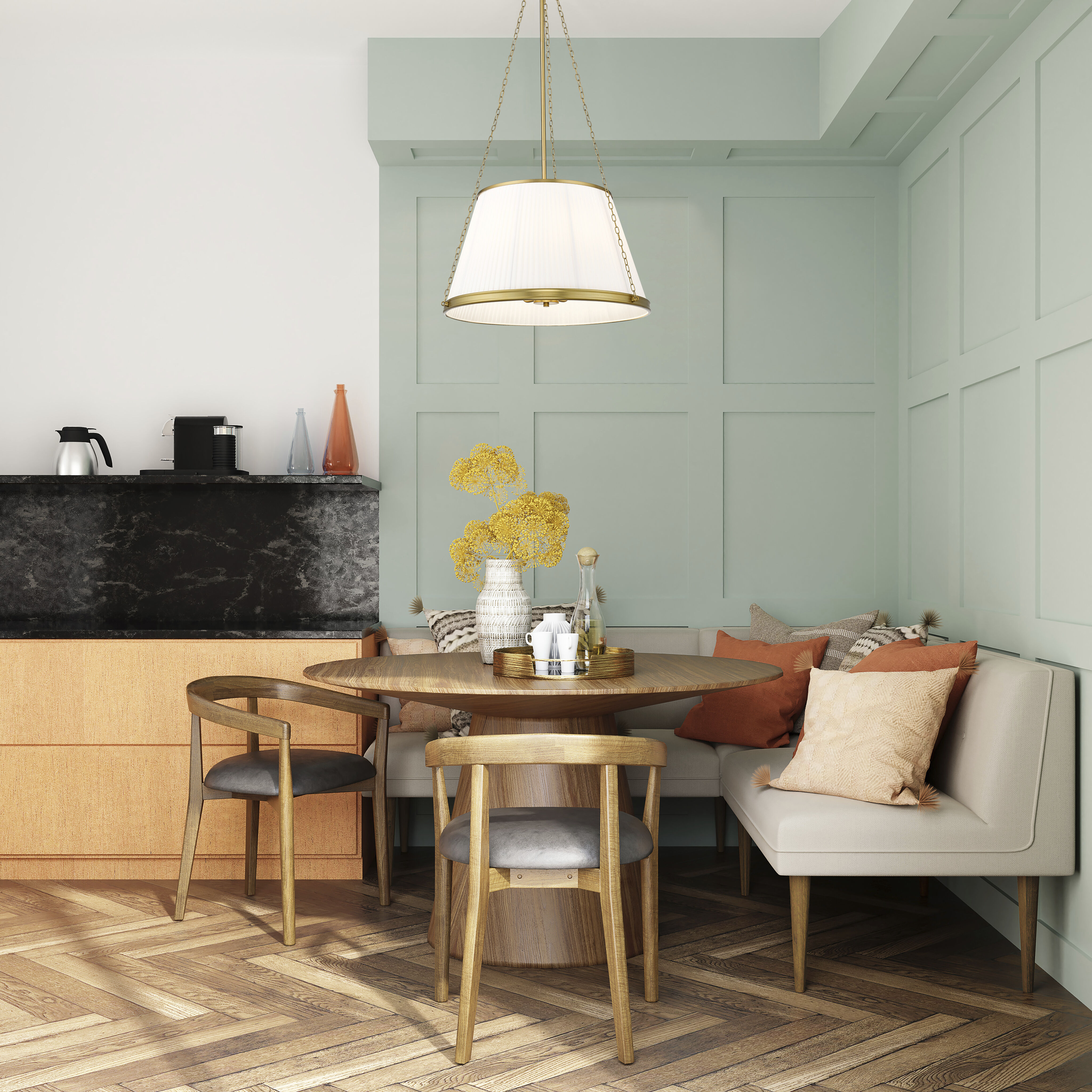 Madeline 6 Light 24 inch Modern Gold Pendant Ceiling Light