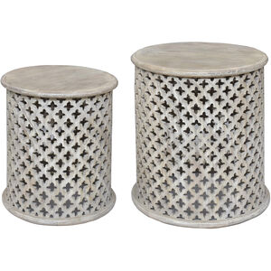 Bengal Manor 24 X 22 inch Wood Tones Accent Tables, Set of 2