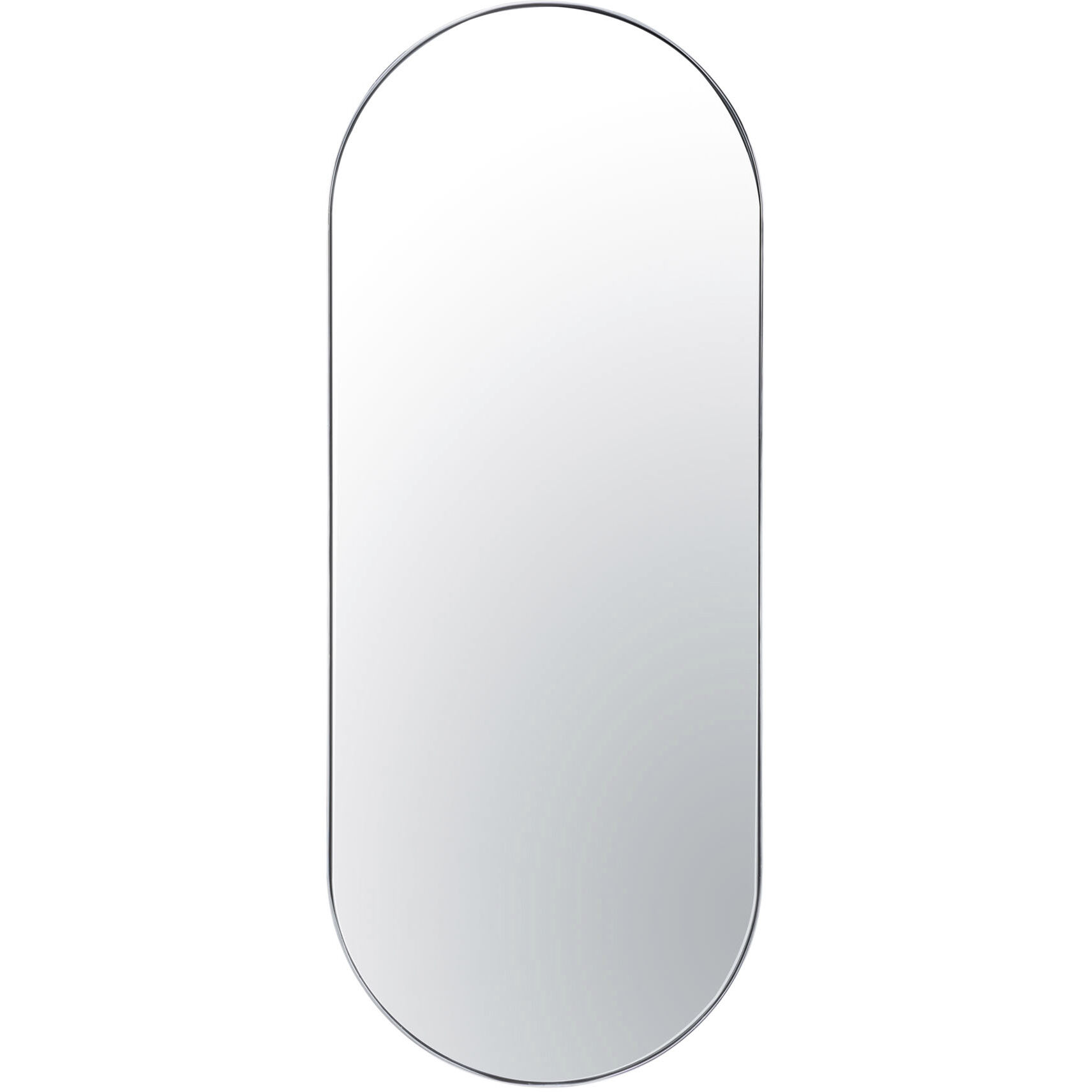 Capsule 60 X 24 inch Chrome Wall Mirror in Painted Chrome